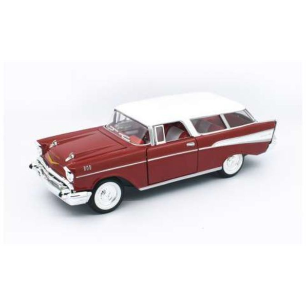 Chevrolet Nomad Red with White Roof 1957