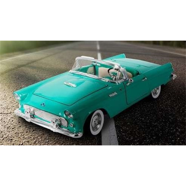 Ford Thunderbird W/closed top green 1955