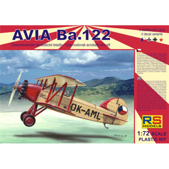 Avia Ba.122 w/Castor Pollux 6 Decal v. for Czech Luftwaffe Slovakia USSR