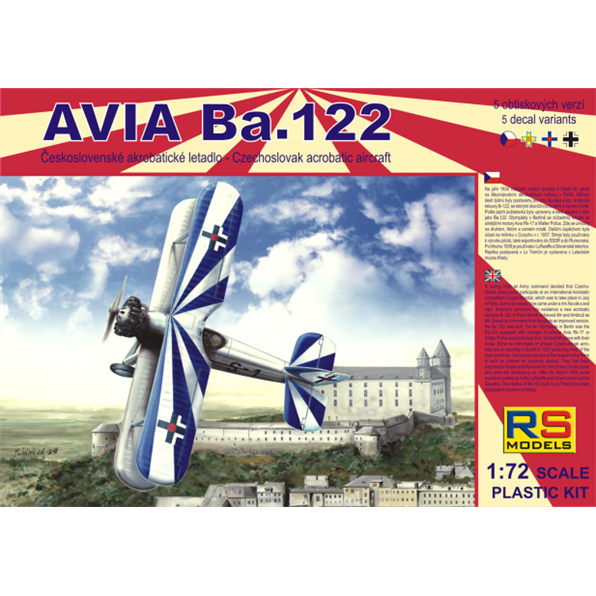 Avia Ba.122 with Avia Rk17 (5 decal v. for Czech, Luftwaffe, Slovakia, Romania)