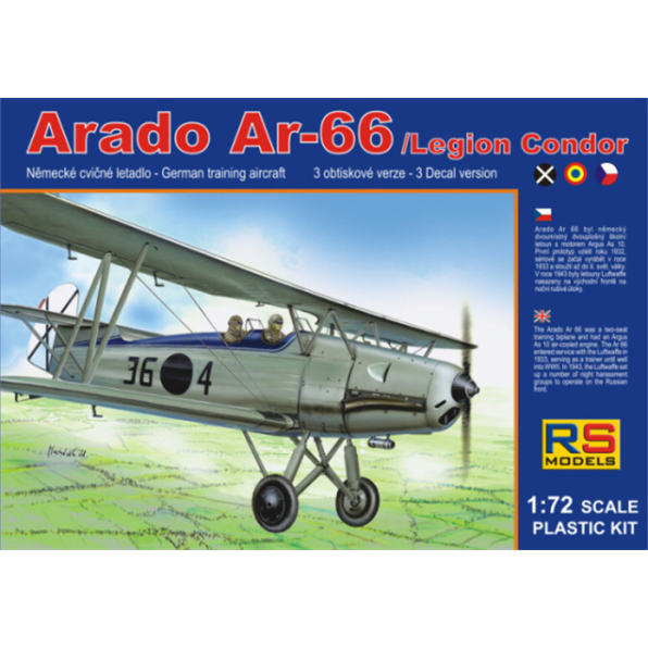 Arado 66 Legion Condor (3 decal v. for Spain, Czech., Romania)