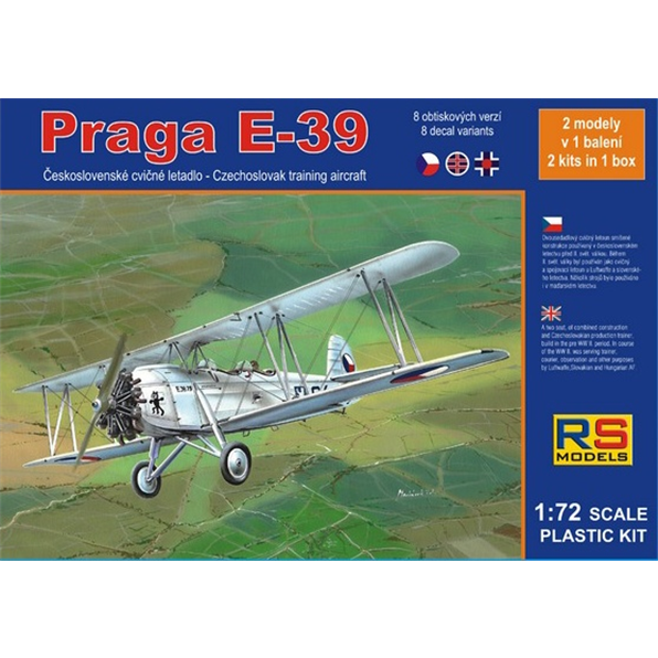Praga E-39 Cz. Trainer (8 decal v. for Czech, Slovakia)
