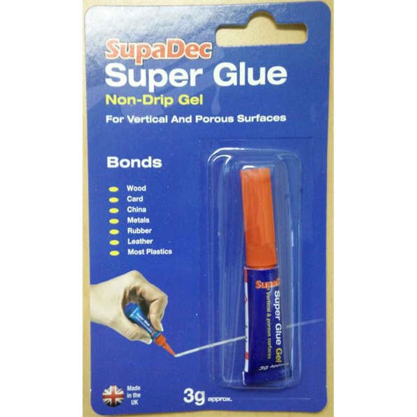 SupaDec Super Glue 3g (Non Drip Gel)