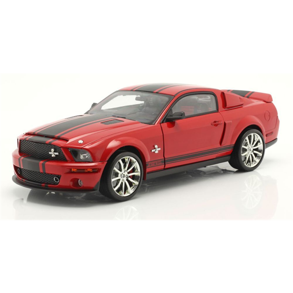 Shelby GT500 Super Snake 2008 Red w/Black Stripes