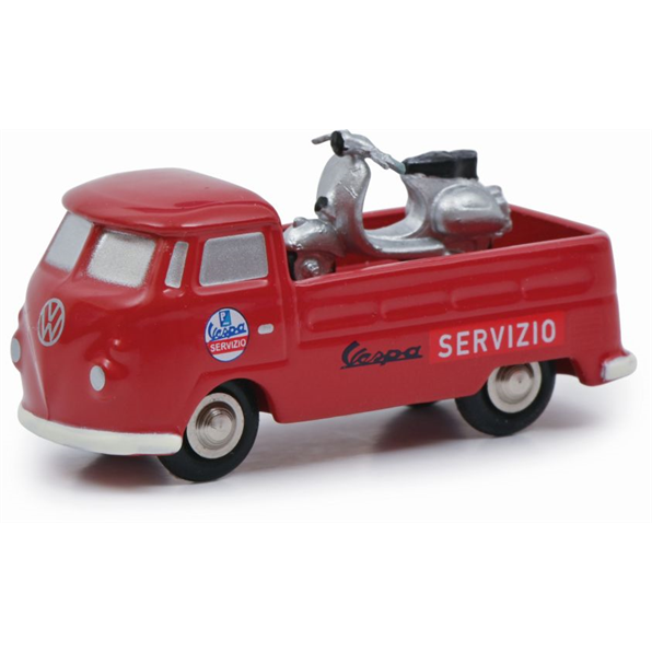 VW T1 Vespa Service w/Vespa Red Piccolo