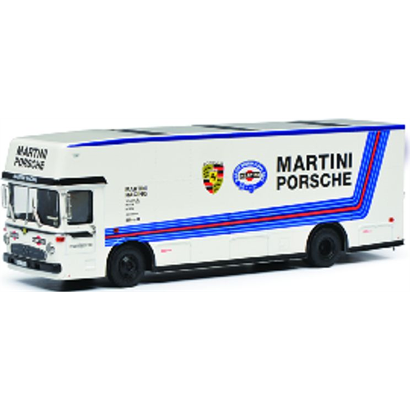 Mercedes Benz Racecar Transporter Porsche Martini Racing White