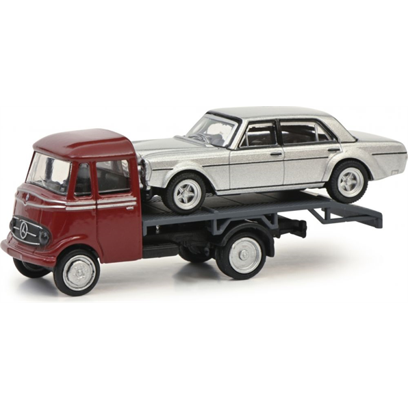 Mercedes Benz L319 w/ Trailer + Car