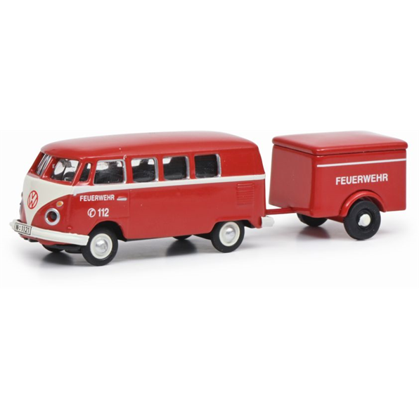 VW T1 Bus + Trailer Feuerwehr