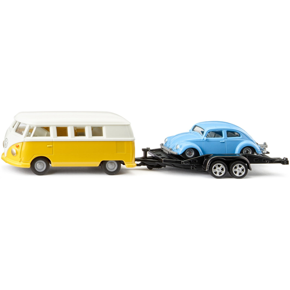 VW T1 W/Trailer and VW Beetle