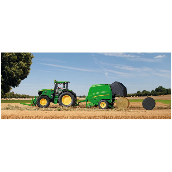 John Deere 6175R Tractor w/Round Baler
