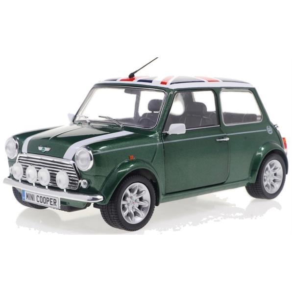 Mini Cooper Sport British Racing Green and Flag 1997
