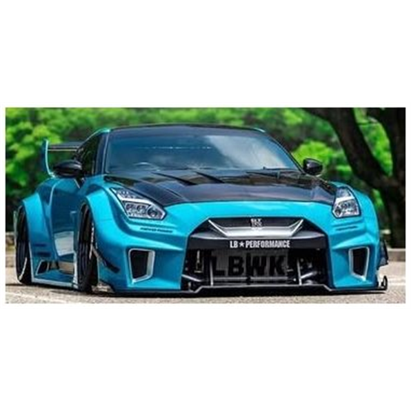 Nissan GT-R (R35) Liberty Walk Silhouette Body Kit Blue Metallic 2025