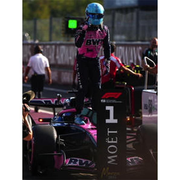 BWT Alpine F1 A526 #10 Italian GP 2026 First Pole Pierre Gasly w/Pit Board