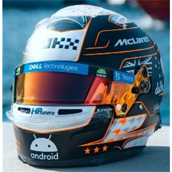 McLaren F1 Team Oscar Piastri Monaco GP 2023 Helmet