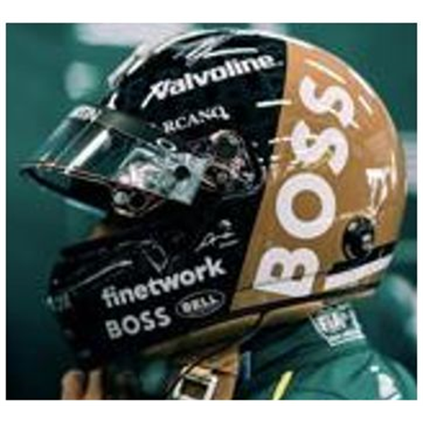 Aston Martin Aramco F1 Team Fernando Alonso Helmet British GP 2024