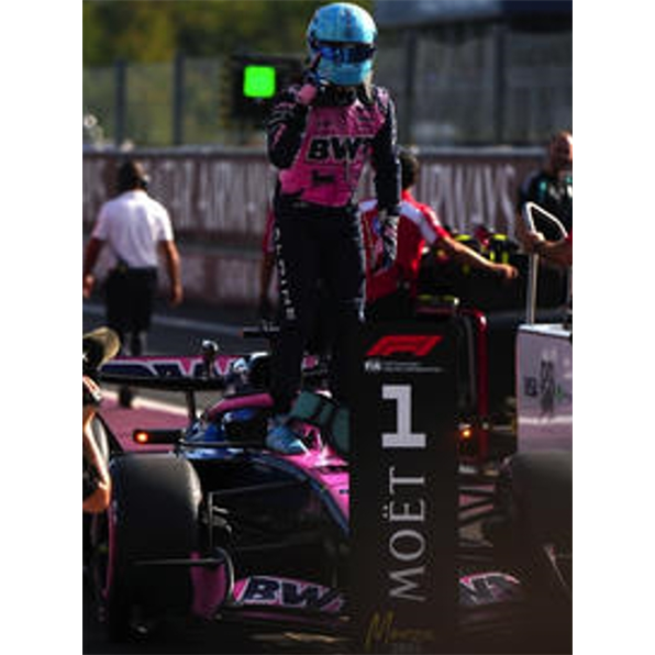 BWT Alpine F1 A526 #10 Italian GP 2026 First Pole Pierre Gasly w/Pit Board