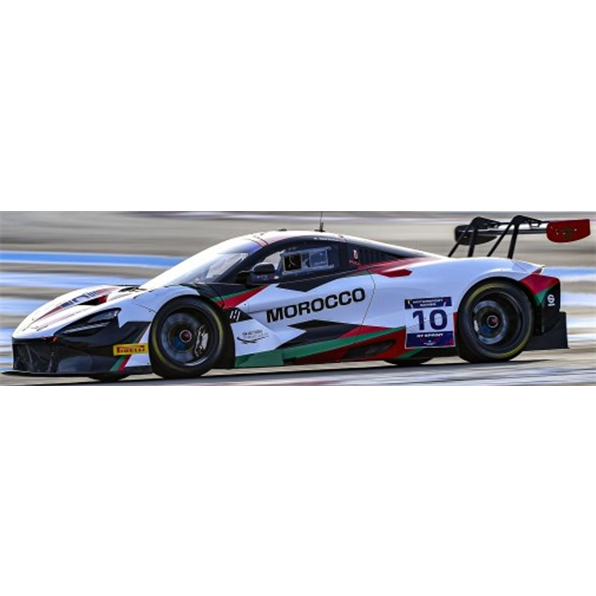 Modèle réduit Mclaren 720s Gt3 N°10 Team Morroco Fia Motorsport Games