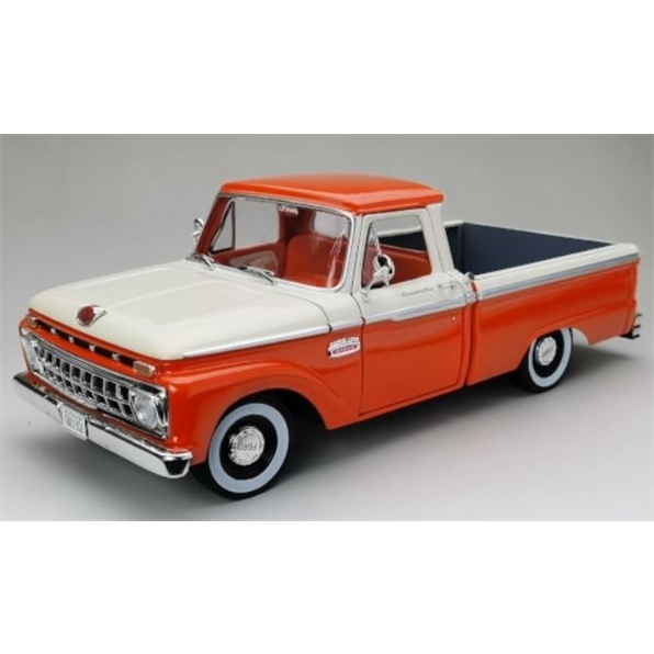 Ford F-100 Pickup Orange/White 1965