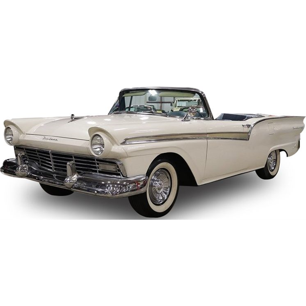 Ford Fairlane 500 Skyliner 1957 Colonial White