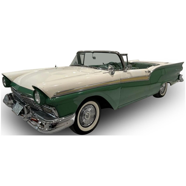 Ford Fairlane 500 Skyliner Bronze Colonial White 1957