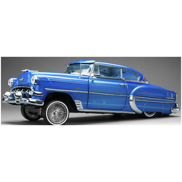 Chevrolet Bel Air Hard Top Coupe Lowrider Blue w/Movable Suspension 1954