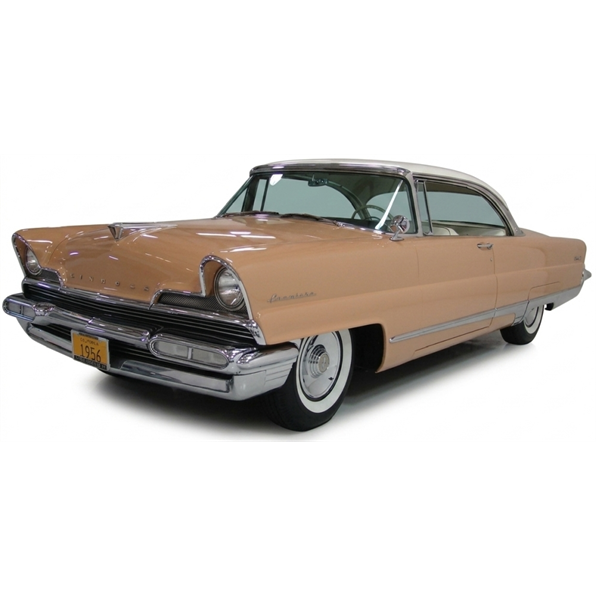 Lincoln Premiere Hard Top - Desert Buff / Starmist White Top 1956