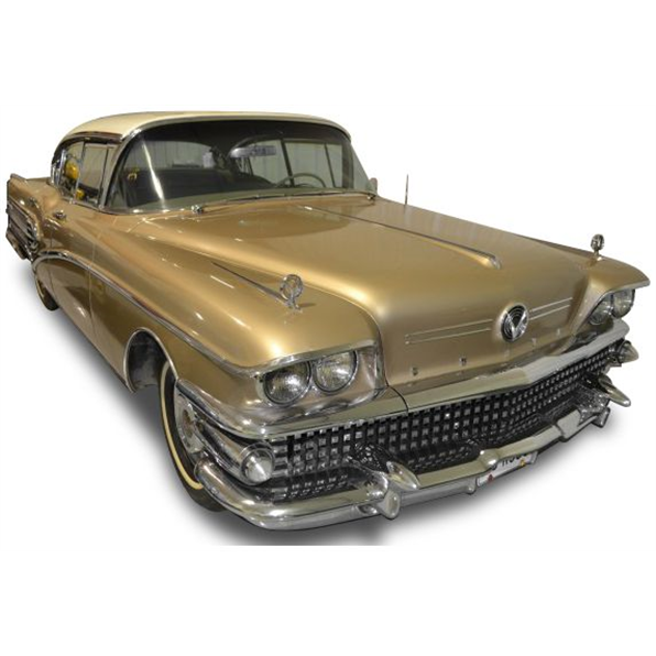 Buick Limited Riviera Coupe Glacier White Gold Mist 1958