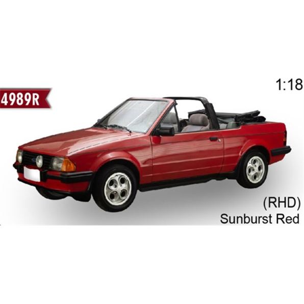 Ford Escort XR3i Cabrio - Sunburst Red (RHD)