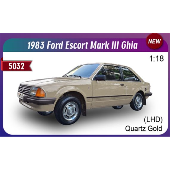 Ford Escort Mk3 Ghia 1981 Gold LHD
