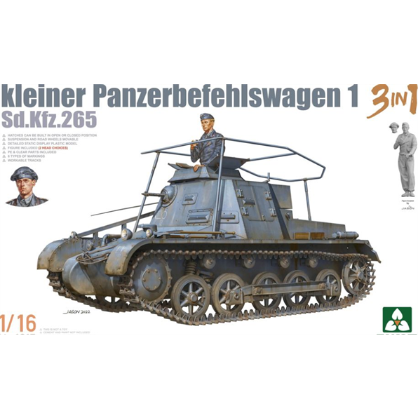 German SdKfz 265 Kleiner Panzerbefehlswagen 1 3 in 1