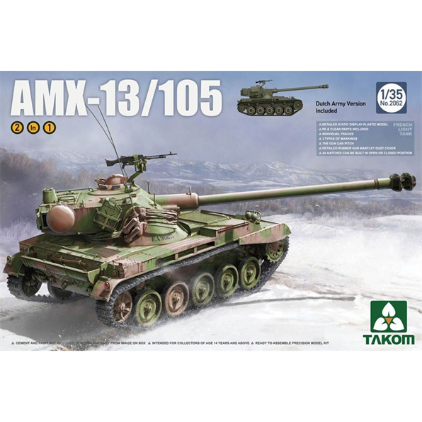 AMX-13/105 Light Tank Dutch Army 2 in 1