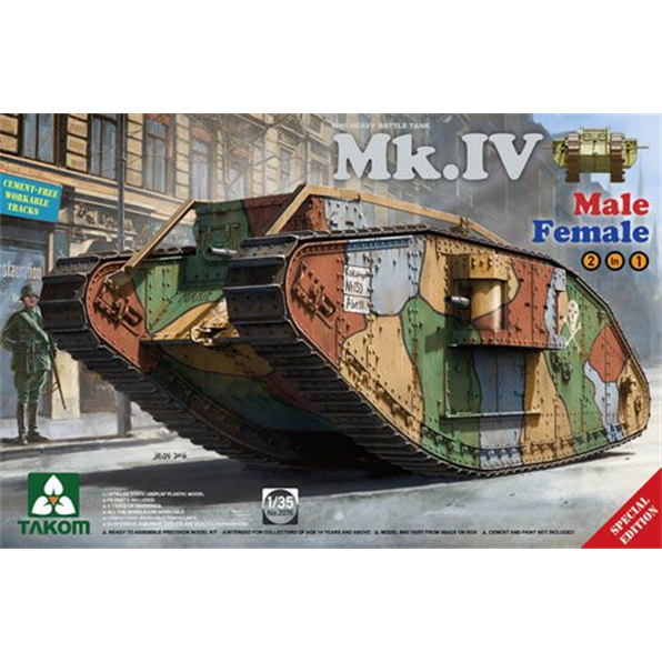 WWI Heavy Battle Tank Mk IV 2 in 1 (Special Edition)