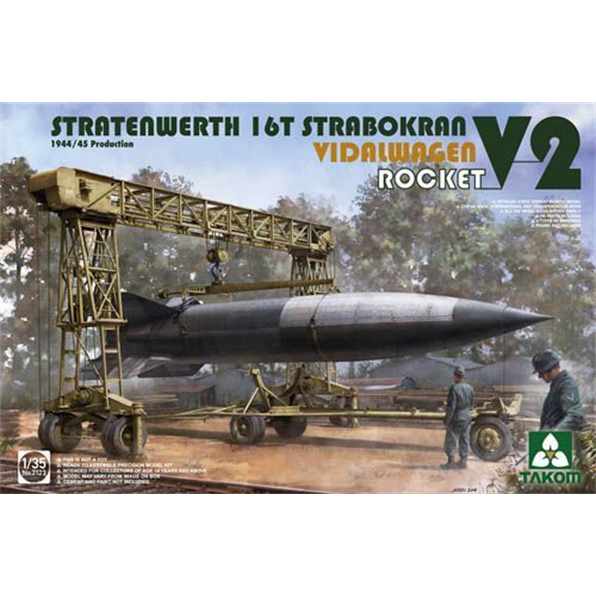 Stratenwerth 16t Strabokran 1944/45 Production w/ V-2 Rocket