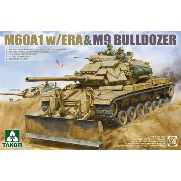 M60A1 w/ERA and M9 Bulldozer Attachment