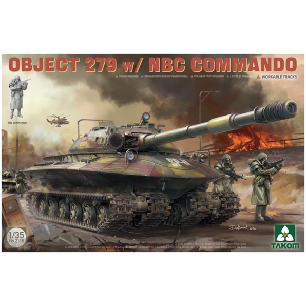 Object 279 Concept Heavy Tank w/NBC Commando Soviet Army