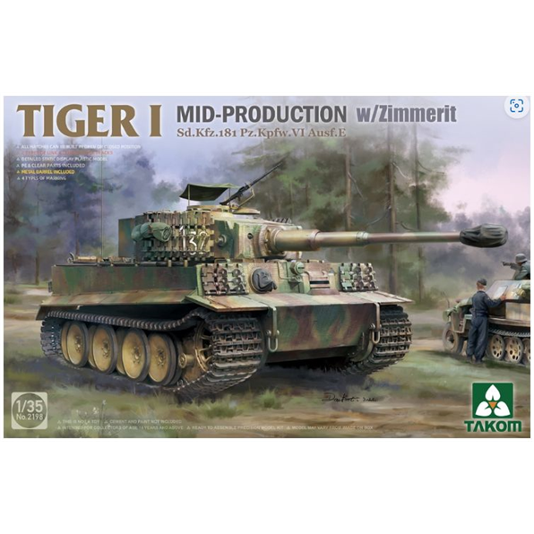 German WWII Tiger I Mid-Production w/Zimmerit