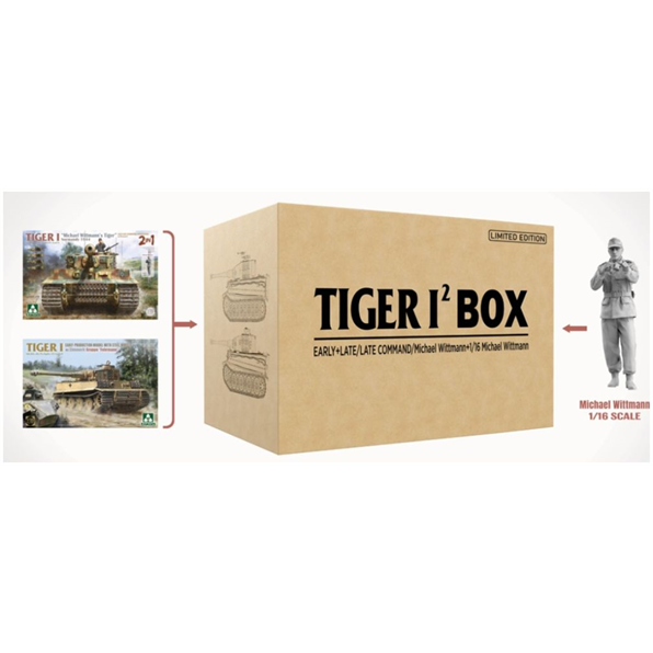 Tiger I Double Box Limited Edition (2 Tanks 2 Figures) German Army