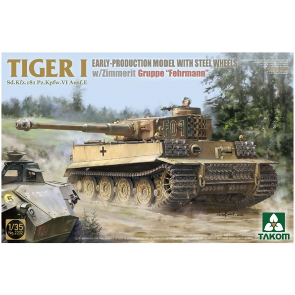 Tiger I Early Tank w/Zimmerit Gruppe Fehrmann German Army WWII