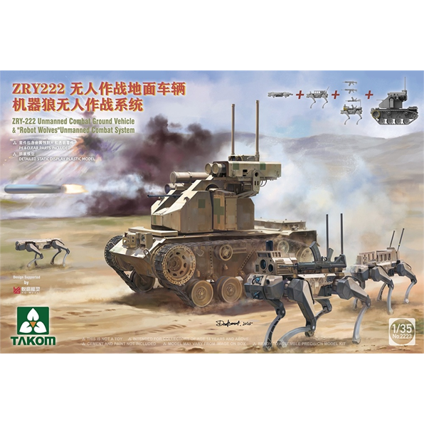 Chinese Army ZRY-222 and 'Robot Wolves' Robotic Ground Combat System