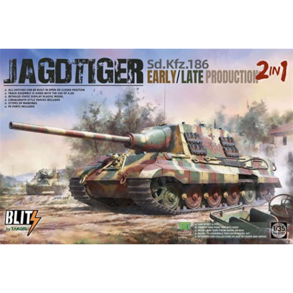 SdKfz 186 Jagdtiger Early/Late production 2 in 1 Blitz