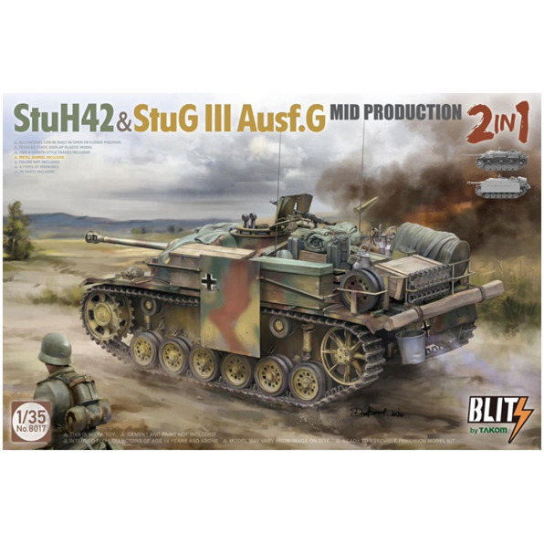 StuH 42 and StuG III Ausf G Mid Guns 2 in 1 (Blitz) German Army