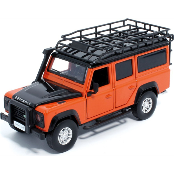 Land Rover Defender 110 - Tangiers Orange Lights and Sound and Pull Back