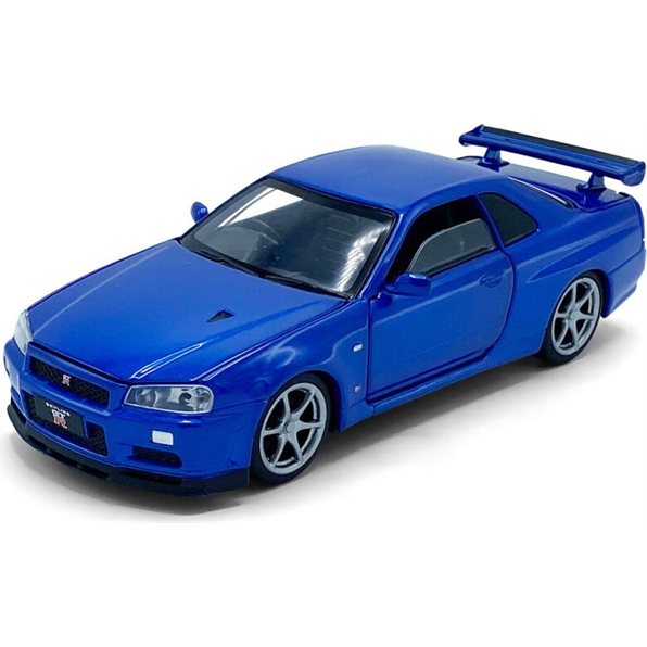 Nissan GT-R34 V-Spec II - Blue Lights and Sound and Pull Back