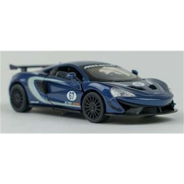 McLaren 570S GT4 #19 - Blue Lights and Sound and Pull Back