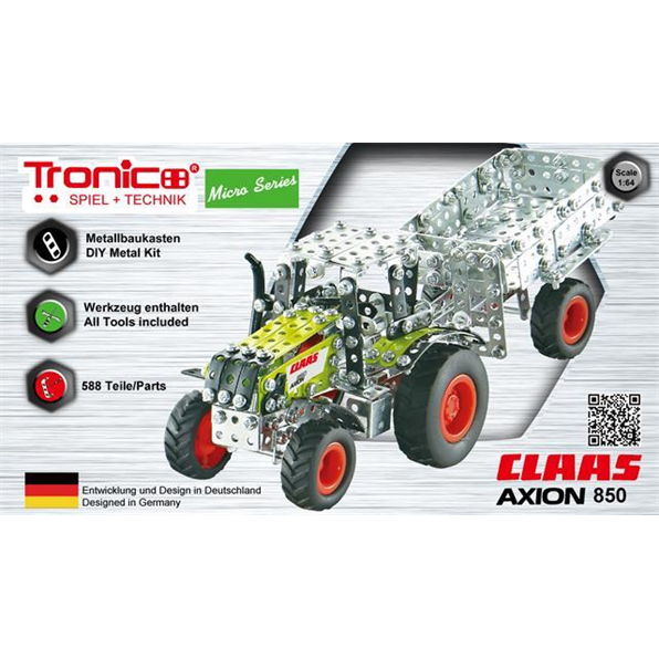 Claas Axion 850 with Trailer (588 parts)