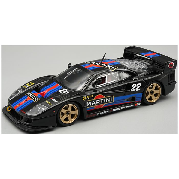 Ferrari F40 LM 1996 Black Martini Version w/Gold Wheels