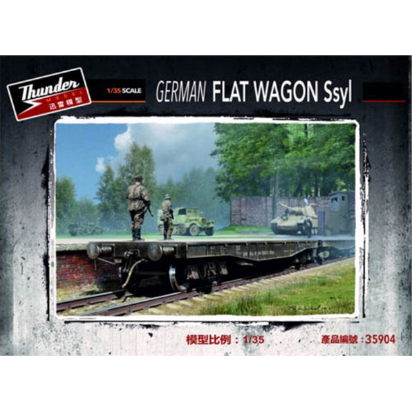 German Ssyl Flat Wagon WW2 50 ton Bogie Railway Wagon