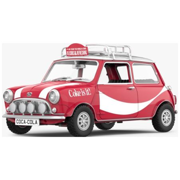 Mini Cooper Mk 1 Coca-Cola w/Bottle of Coke