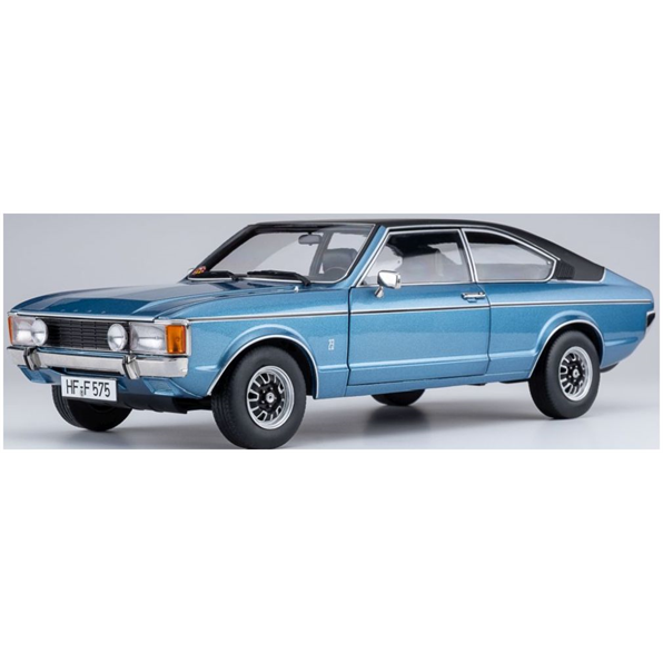 Ford Granada L Coupe Light Blue Metallic/ Vinyl Top Black Limited Edition 702pcs