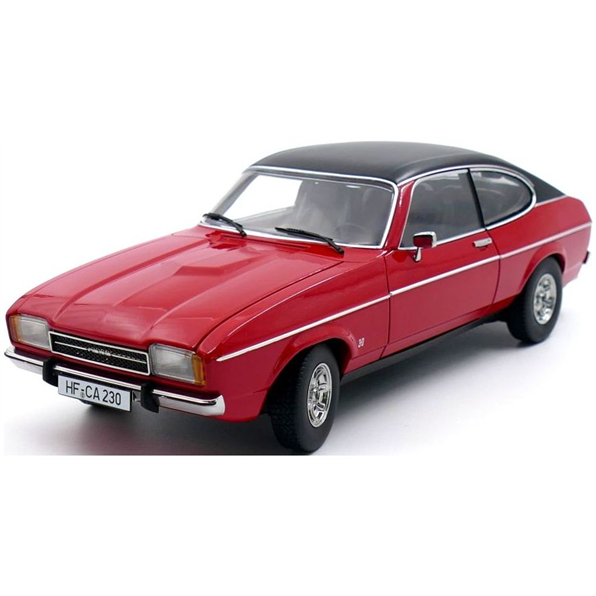 Ford Capri II Ghia 3.0 (1974 - 1977) Spanish Red w/Vinyl Top Black - 948pcs Lim